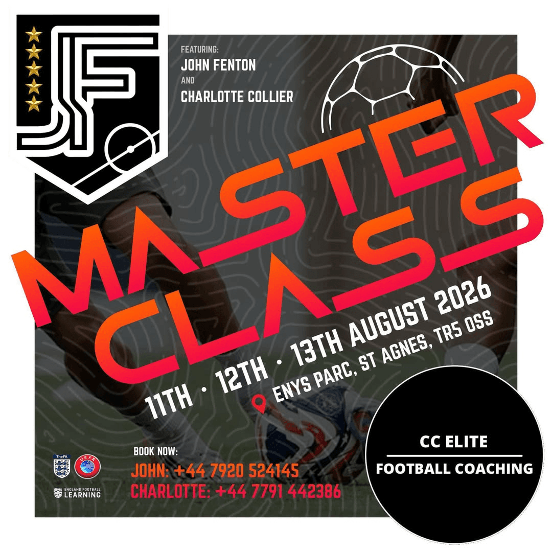 Summer MasterClass Days with Premier League Academy Coach John Fenton partnered with CC Elite Football Coaching