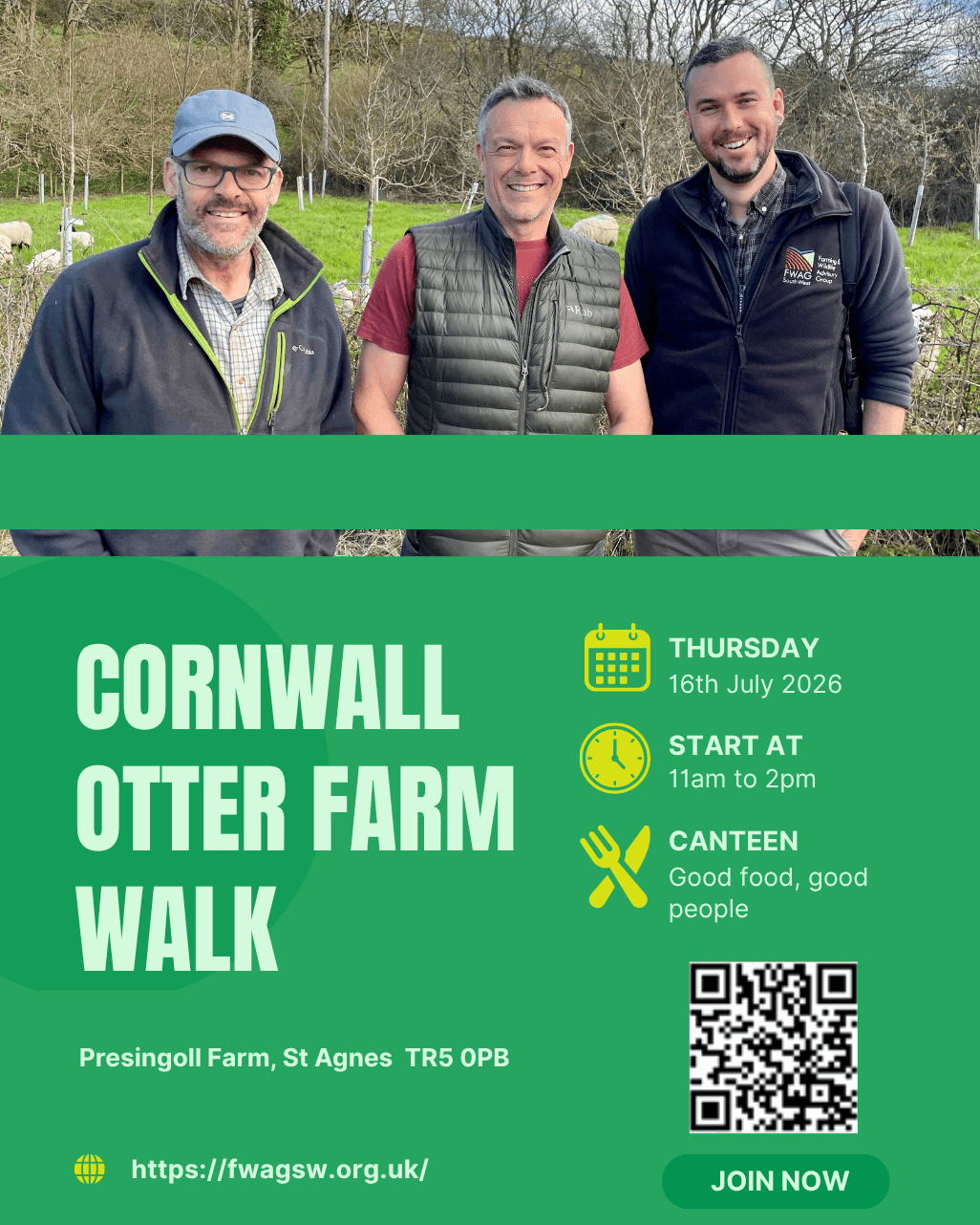 Poster for Cornwall Otter Farm Walk