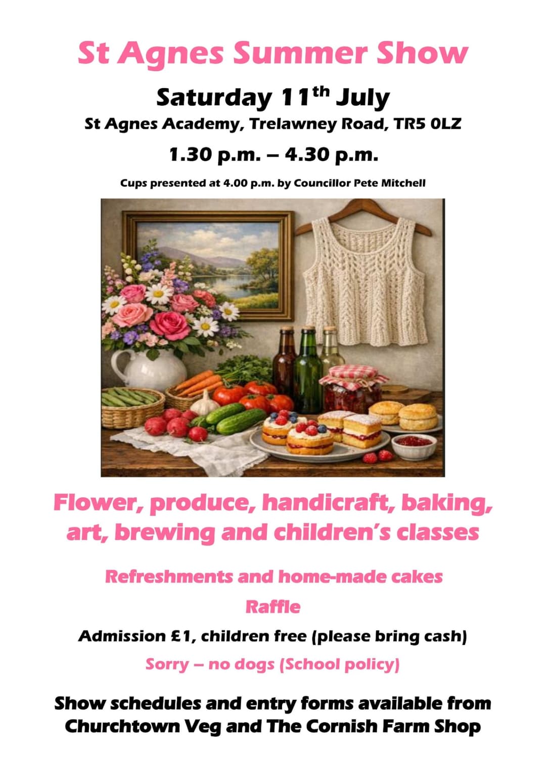 Poster for St Agnes Summer Show