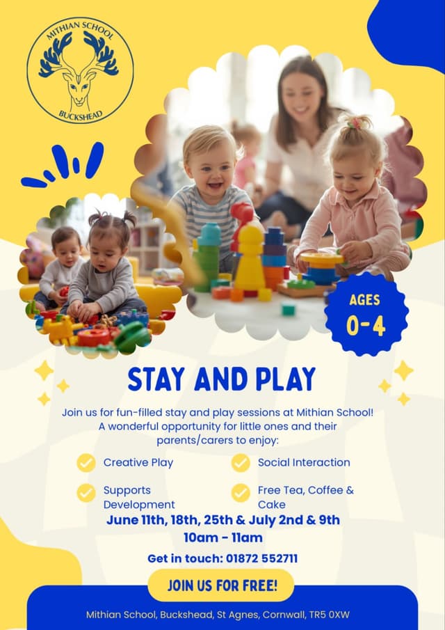 Banner image for Stay & Play @ Mithian School