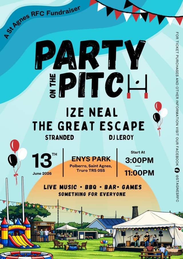 Banner image for Party on the Pitch - St Agnes Summer Festival